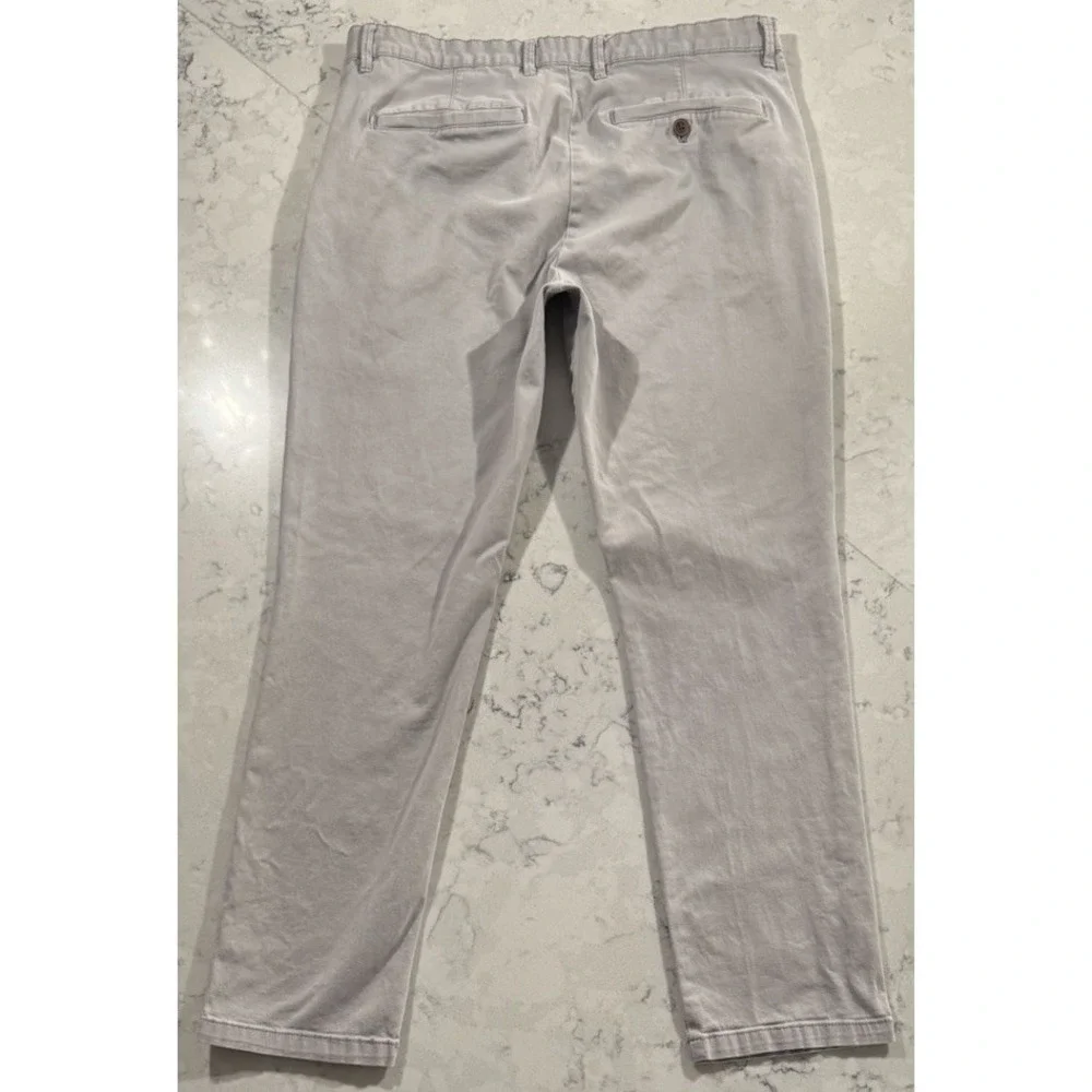 Weatherproof Vintage Pants Mens 32x30 Light Gray Cotton Stretch Smart Casual
